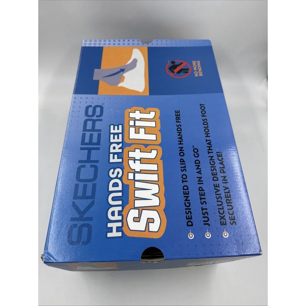 Skechers Men's Hands Free Swift Fit Slip On Memory Foam Shoes - Size 8 Navy